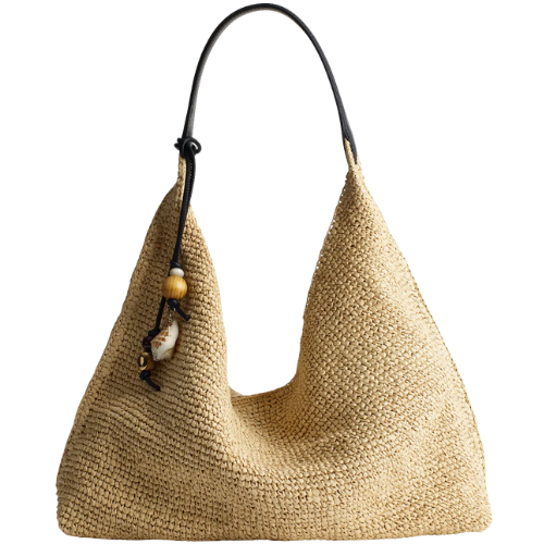 Madewell The Mylie Shoulder Bag in Straw