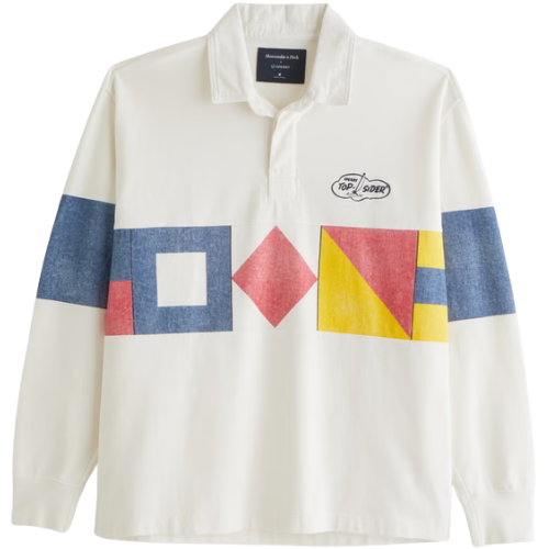 Sperry Long-Sleeve Rugby Polo Abercrombie & FItch