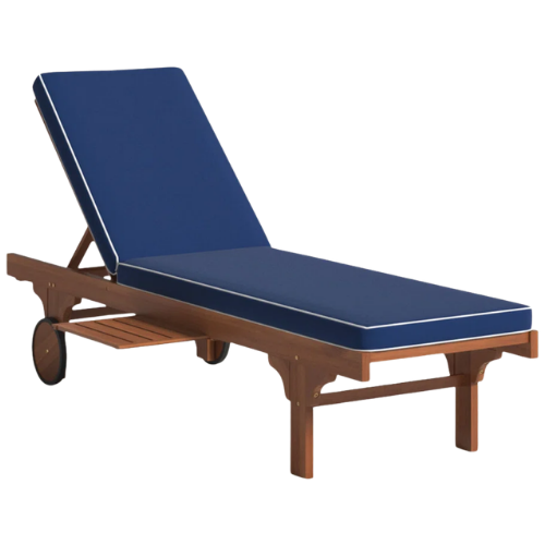Jivera Outdoor Acacia Wood Chaise Lounge Wayfair navy
