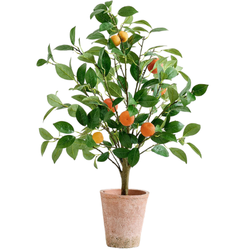 Pottery Barn (US) Faux Potted Orange Topiary