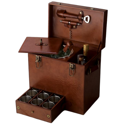Frontgate Leather Travel Bar