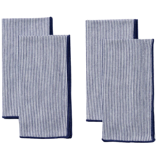 McGee & Co. (US) Navy Striped Napkins (Set of 4)