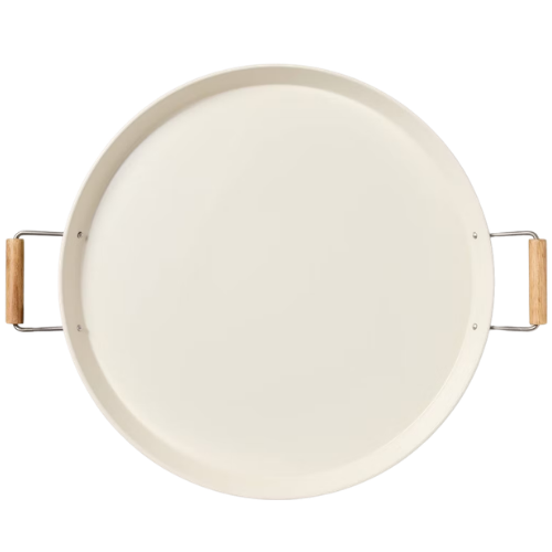 Target 18" Round Metal Serving Tray with Handles Sour Cream