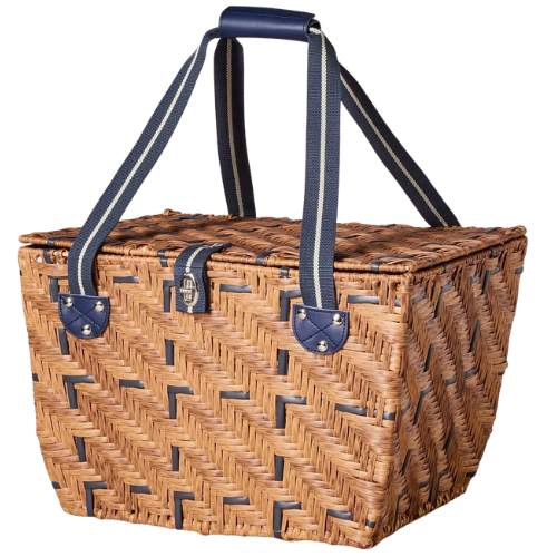 Target 11"x16" Woven Picnic Basket Light Brown - Hearth & Hand