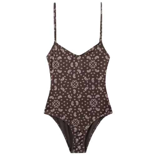 Mango Open Back Paisley Swimsuit One Piece