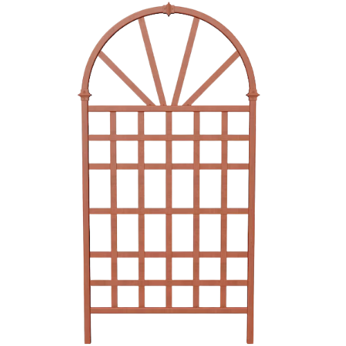 Vita Urban Brown Vinyl Traditional Garden Trellis For Climbing Plants Lowe's