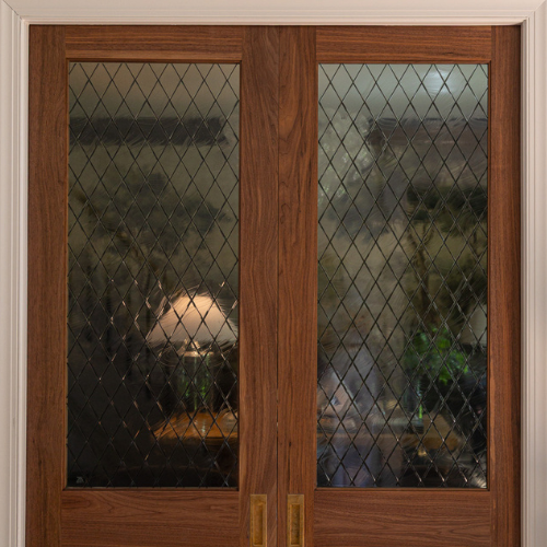 Chris Loves Julia Cora Wallpops Window Film Leaded Glass Diamond