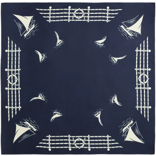 Tuckernuck (US) Navy Ships Medium Silk Scarf