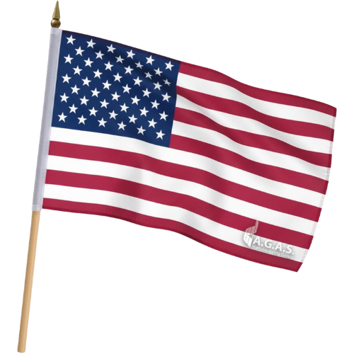 18 inch American flags hand held