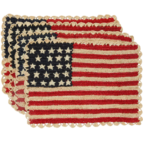 Tuckernuck (US) Scalloped Americana Placemat Set of 4