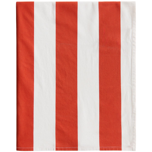 H&M (US + CA) Striped Cotton Tablecloth red