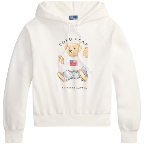 Shrunken Fit Polo Bear Terry Hoodie Ralph Lauren