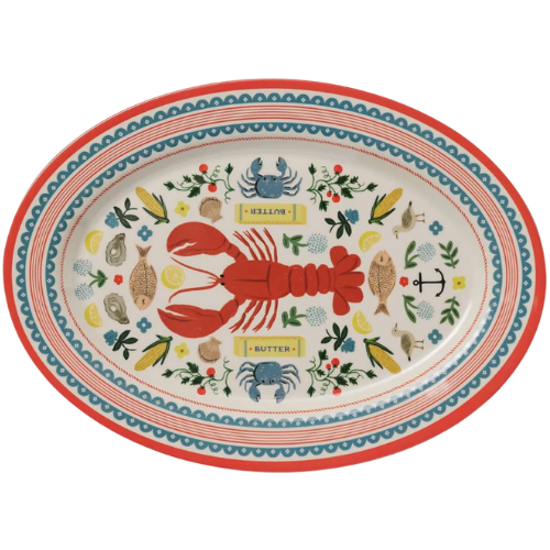 Seaside Melamine Serving Platter Rifle Paper Co.