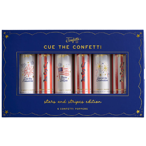 Anthropologie (US) Stars + Stripes Confetti Poppers, Set of 6
