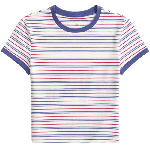 Abercrombie & Fitch (US) Stripe Essential Baby Tee
