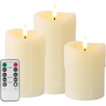 Flameless Pillar Candle led Amazon