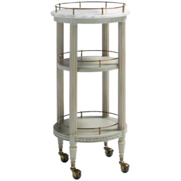 Etienne Bath Furnishings with White Carrara Marble Top