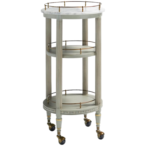 Frontgate Etienne Bath Furnishings with White Carrara Marble Top
