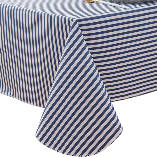 Vinyl Coated Striped Outdoor Tablecloth Amazon