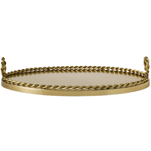 Target Metal Braided Oval Decorative Tray - Threshold