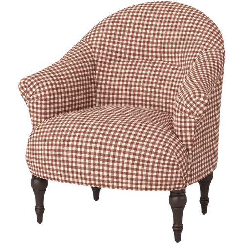Target Aubrey Printer's Accent Chair in Whitaker Gingham Berry