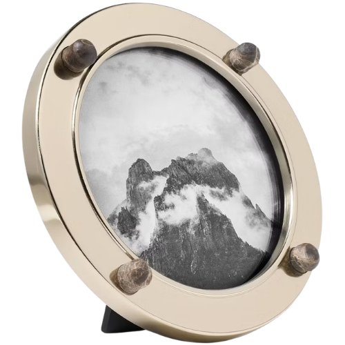 Target 6"x6" Metal and Marble Frame - Threshold
