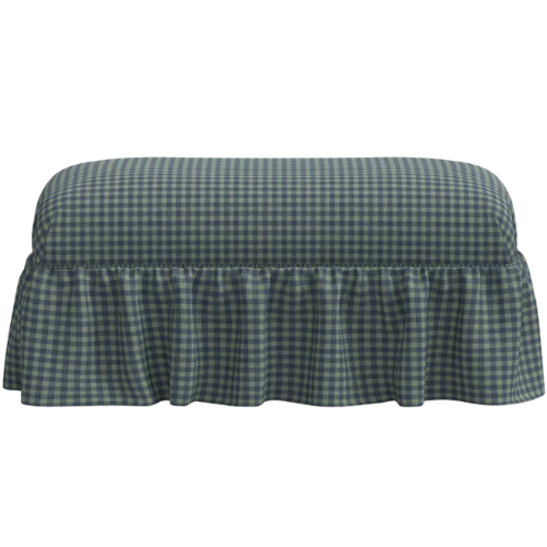 Target Maria Ruffle Skirt Bench in Whitaker Gingham Spruce - Threshold