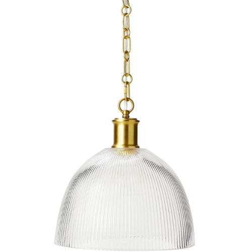 Target Reeded Glass Pendant Brass - Threshold