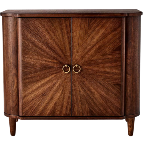 Target Nephi Two Door Cabinet Walnut Brown Wood Veneer - Threshold