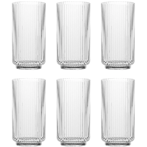 Laya Fluted Acrylic Drinking Glass (Set of 6) wayfair