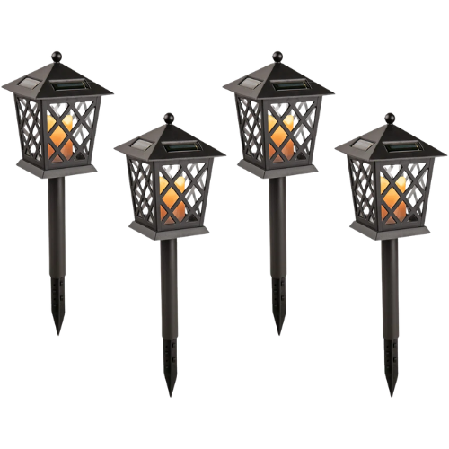 Alpine Corporation 16" Tall Outdoor Solar Powered Path Lights Wayfair