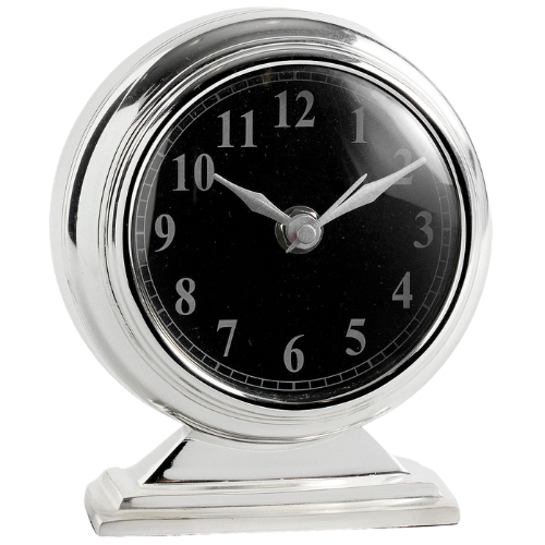 Chris Loves Julia Desk Clock – Silver