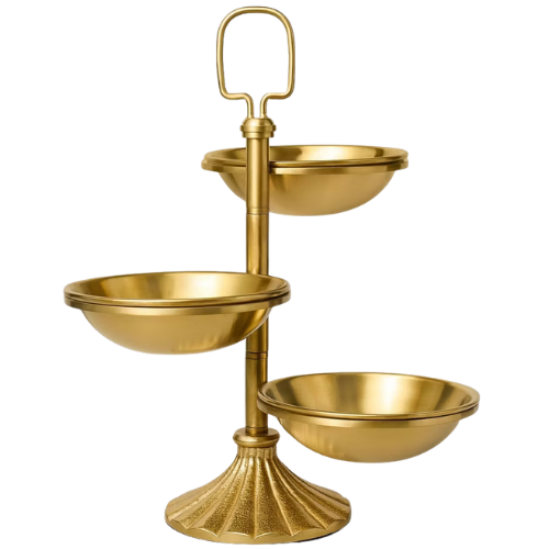 Brass Tiered Snack Serving Bowls – Hearth & Hand