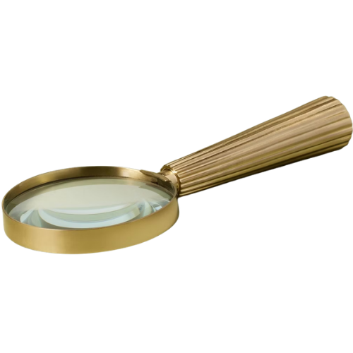 Ribbed Brass Magnifying Glass – Hearth & Hand