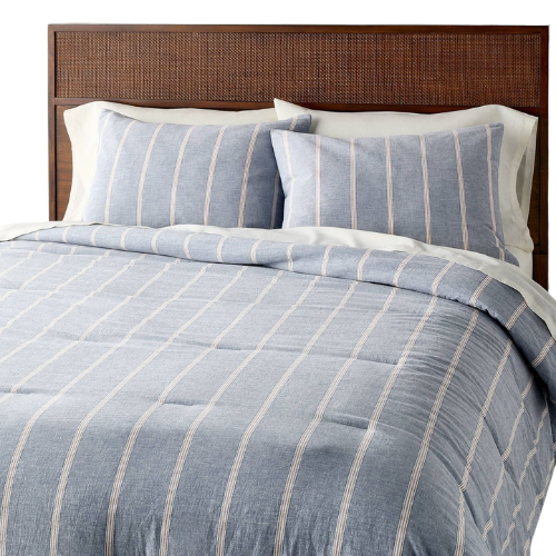 King Striped Comforter Blue – Hearth & Hand
